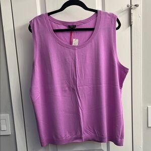 Talbots Purple Sleeveless Top